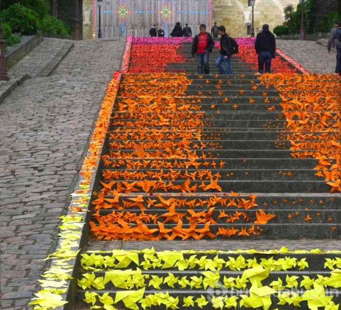 Grafiti ile origami birleşince ortaya bunlar çıktı