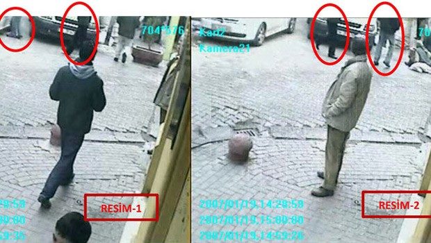 Dink cinayetinde jandarmanın olay yeri görüntüleri çıktı