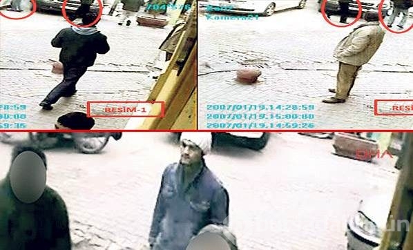 Dink cinayetinde jandarmanın olay yeri görüntüleri çıktı
