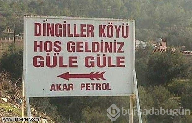 Görenleri şaşırtan köy isimleri
