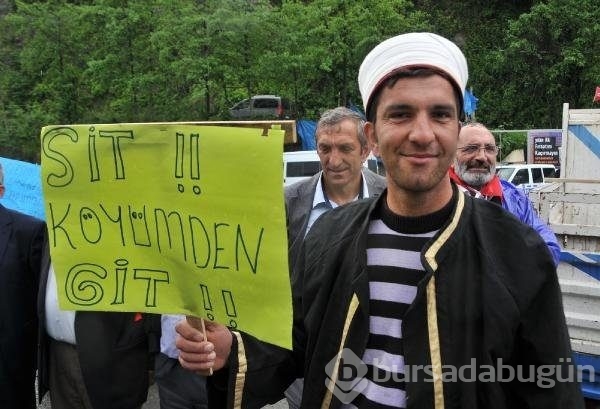 Rize'de tabutlu eylem