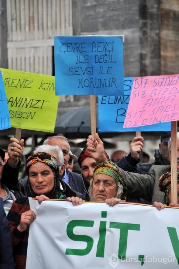Rize'de tabutlu eylem