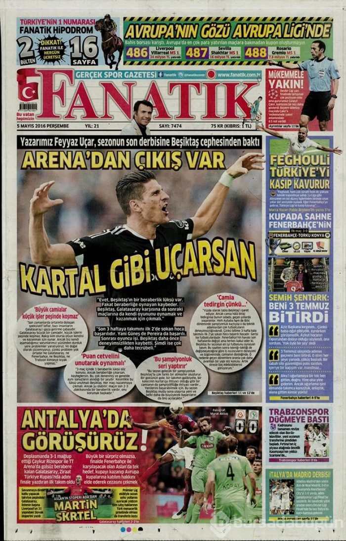 Günün gazete manşetleri 5 Mayıs 2016