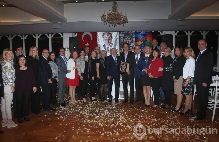 Rotary Meslek Hizmet ödülü Orhun Ene'ye verildi...