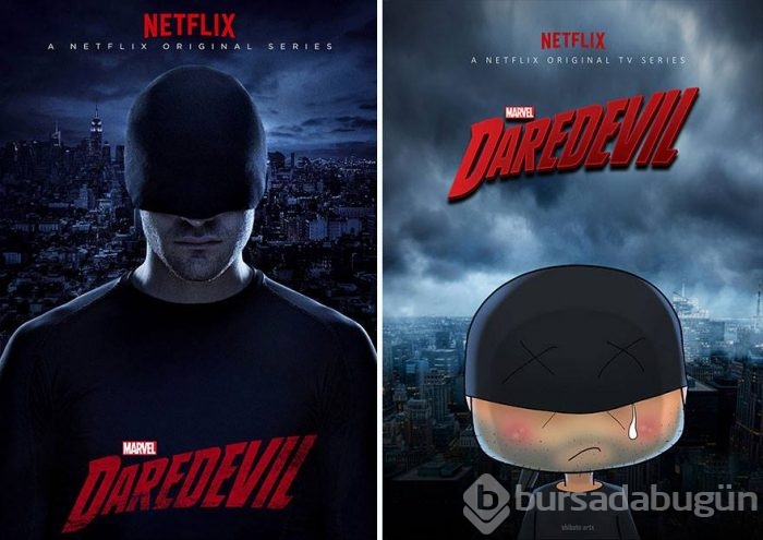 9 ünlü dizi illüstrasyonu