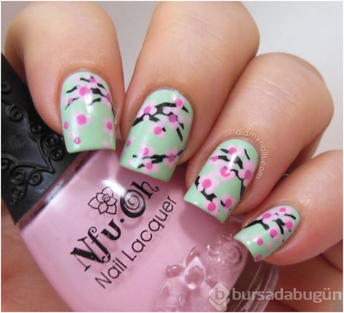 Bahar temalı nail artlar