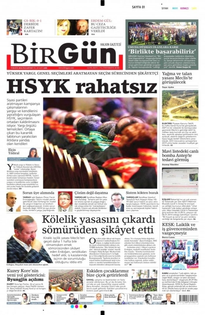 Gazete manşetleri (09.05.2016)