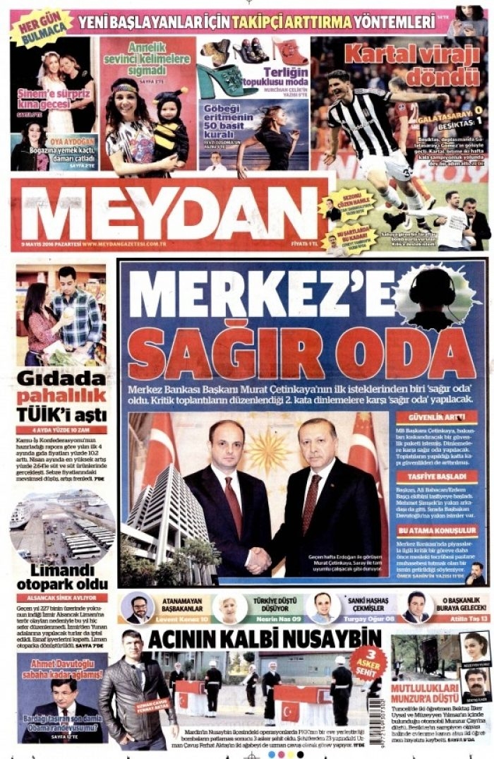Gazete manşetleri (09.05.2016)