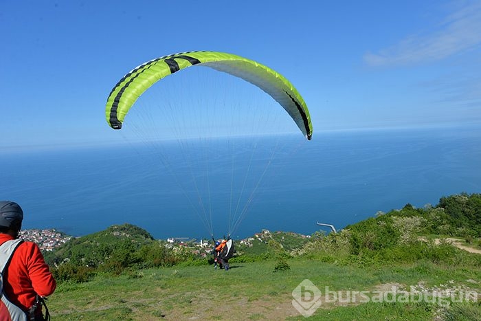 Ordu paraşüt tutkunlarının yeni adresi oldu