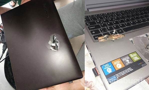 Teröristin kurşunu şans eseri laptopa denk geldi