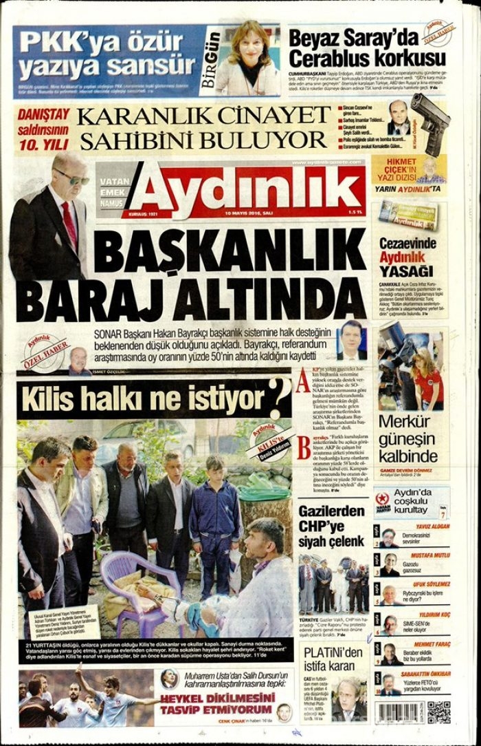 Günün gazete manşetleri - 10 Mayıs 2016