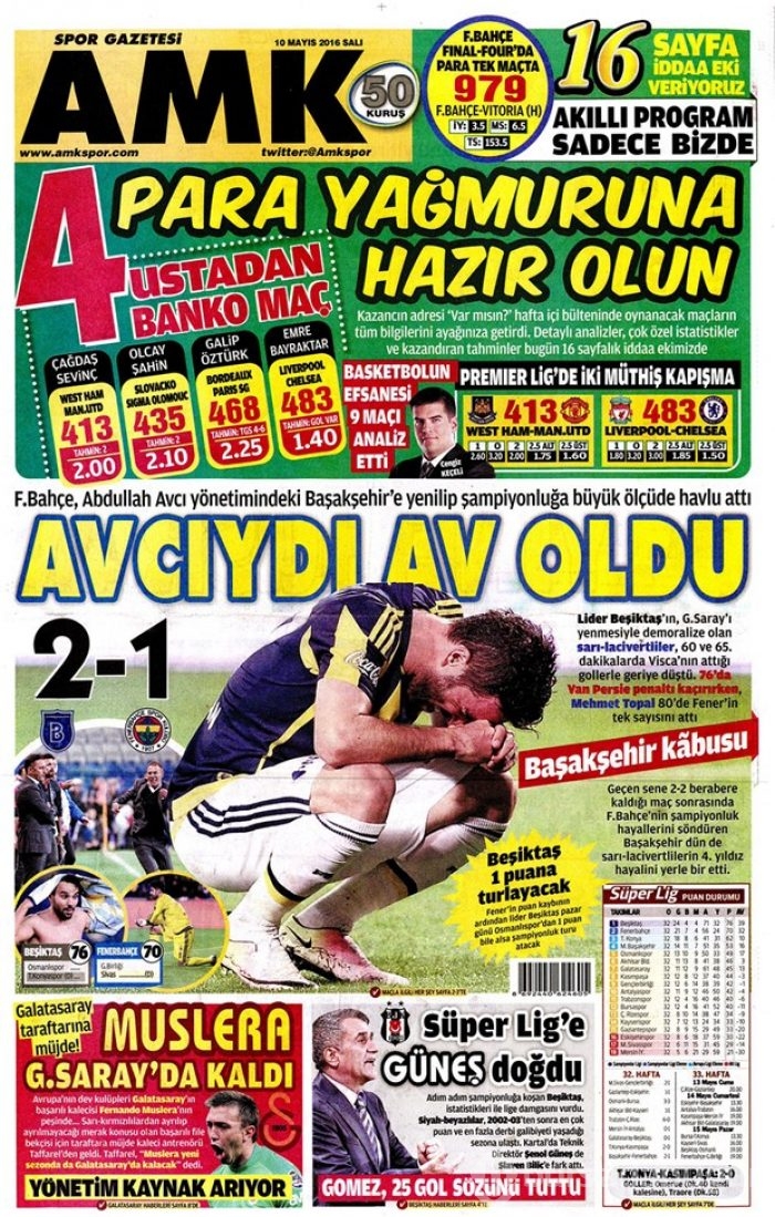 Günün gazete manşetleri - 10 Mayıs 2016