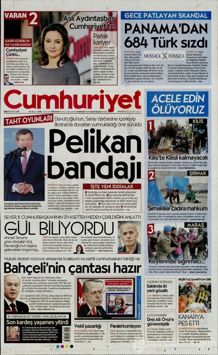 Günün gazete manşetleri - 10 Mayıs 2016