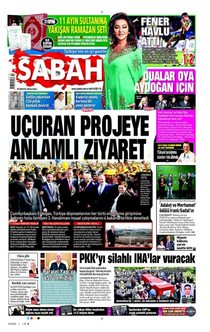 Günün gazete manşetleri - 10 Mayıs 2016