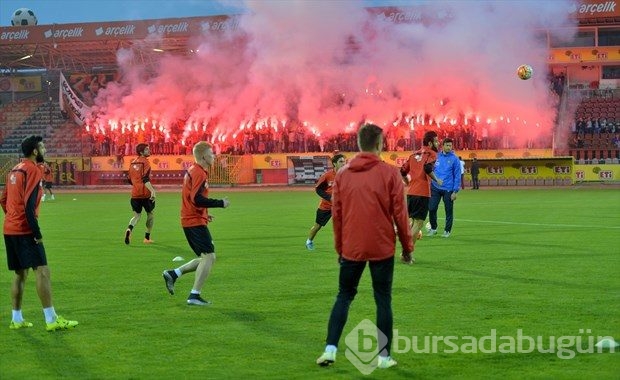 Eskişehir Atatürk Stadyumu'nda son antrenman
