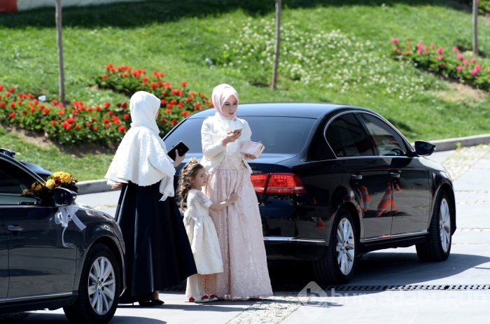 Sümeyye Erdoğan ile Selçuk Bayraktar'ın nikahından kareler