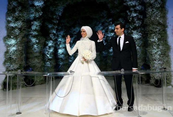 Sümeyye Erdoğan ile Selçuk Bayraktar'ın nikahından kareler