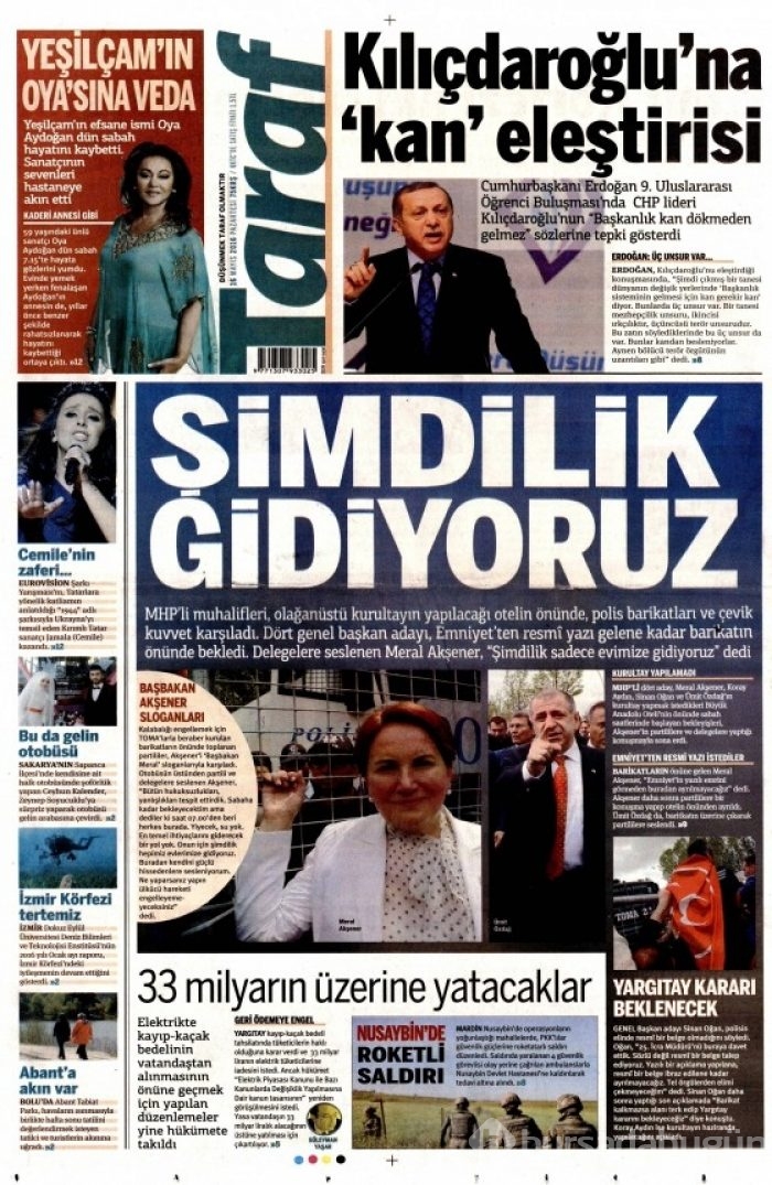 Gazete manşetleri (16.05.2016)