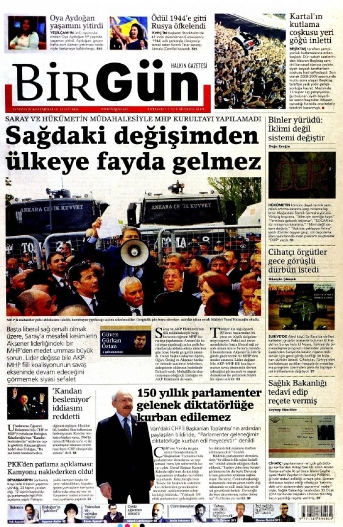 Gazete manşetleri (16.05.2016)