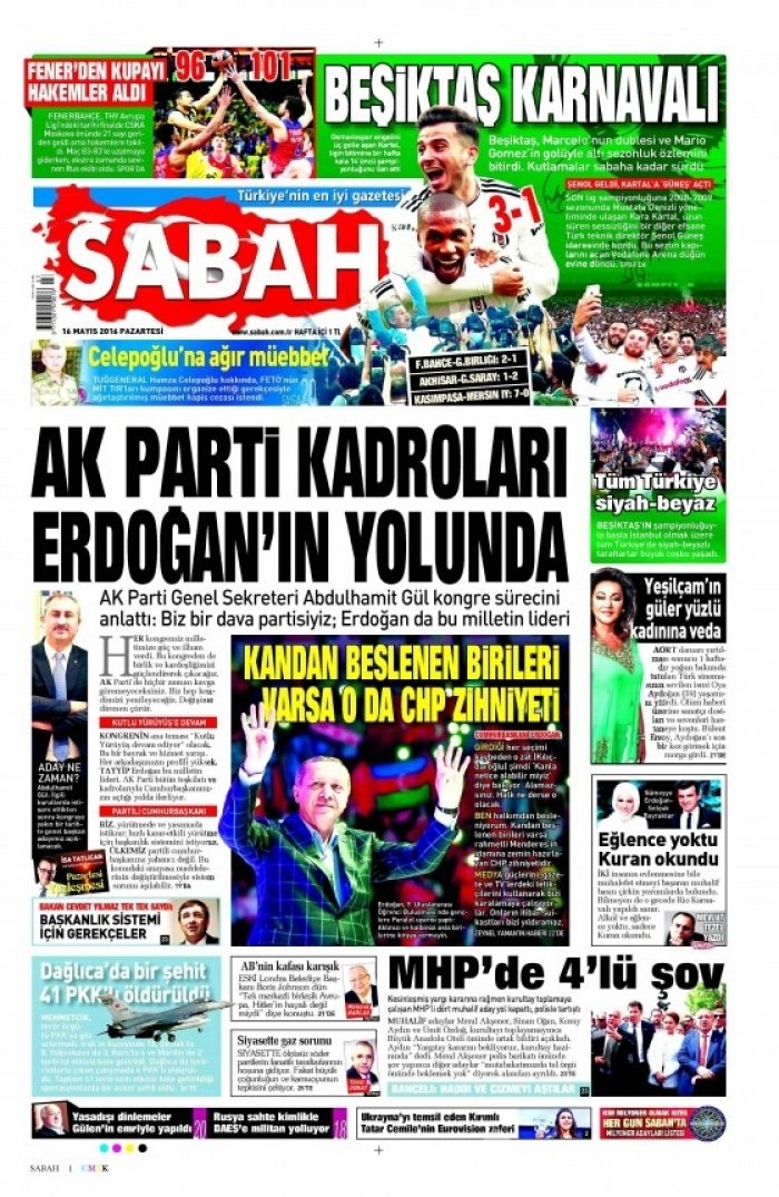 Gazete manşetleri (16.05.2016)
