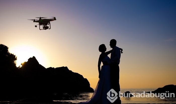 'Drone' düğün fotoğrafçılığına alet edilirse...