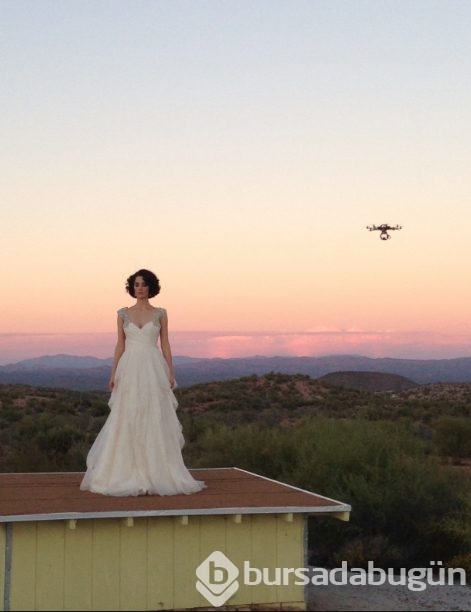 'Drone' düğün fotoğrafçılığına alet edilirse...
