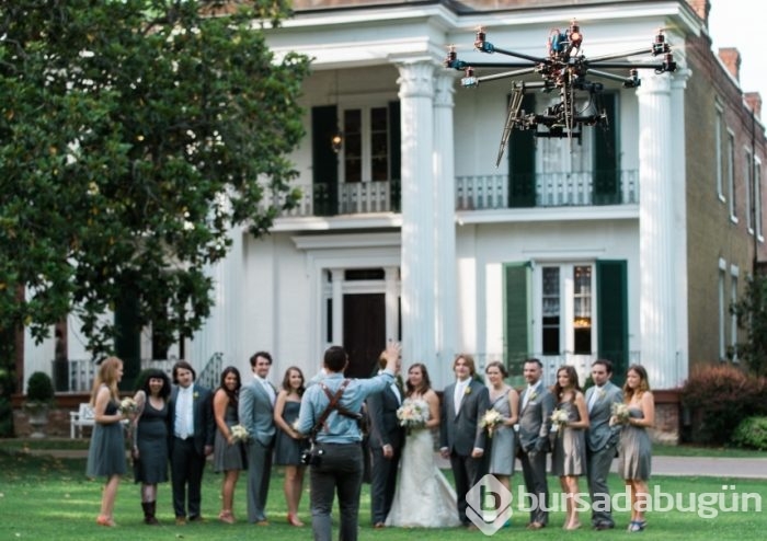 'Drone' düğün fotoğrafçılığına alet edilirse...
