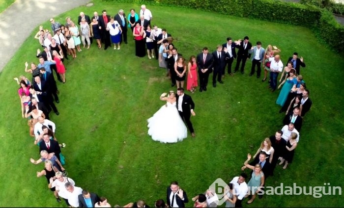 'Drone' düğün fotoğrafçılığına alet edilirse...