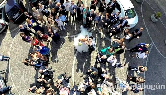 'Drone' düğün fotoğrafçılığına alet edilirse...