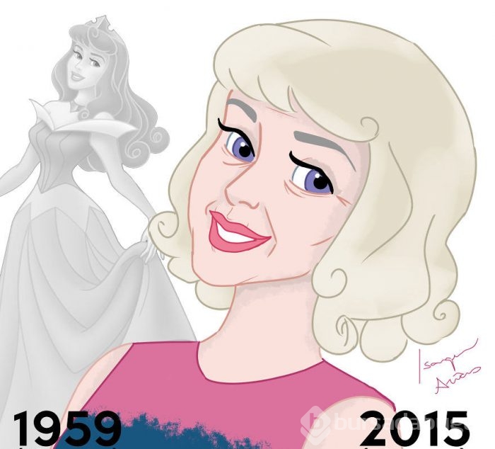 Disney prensesleri yaşlanırsa..