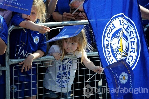 Leicester City şampiyonluğunu kutladı
