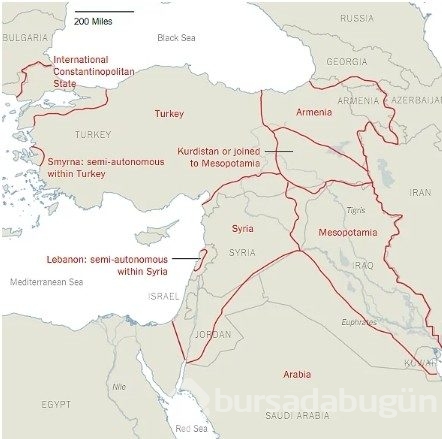 Türkiye'yi 7 parçaya böldü New York Times