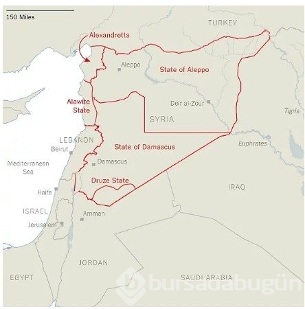 Türkiye'yi 7 parçaya böldü New York Times