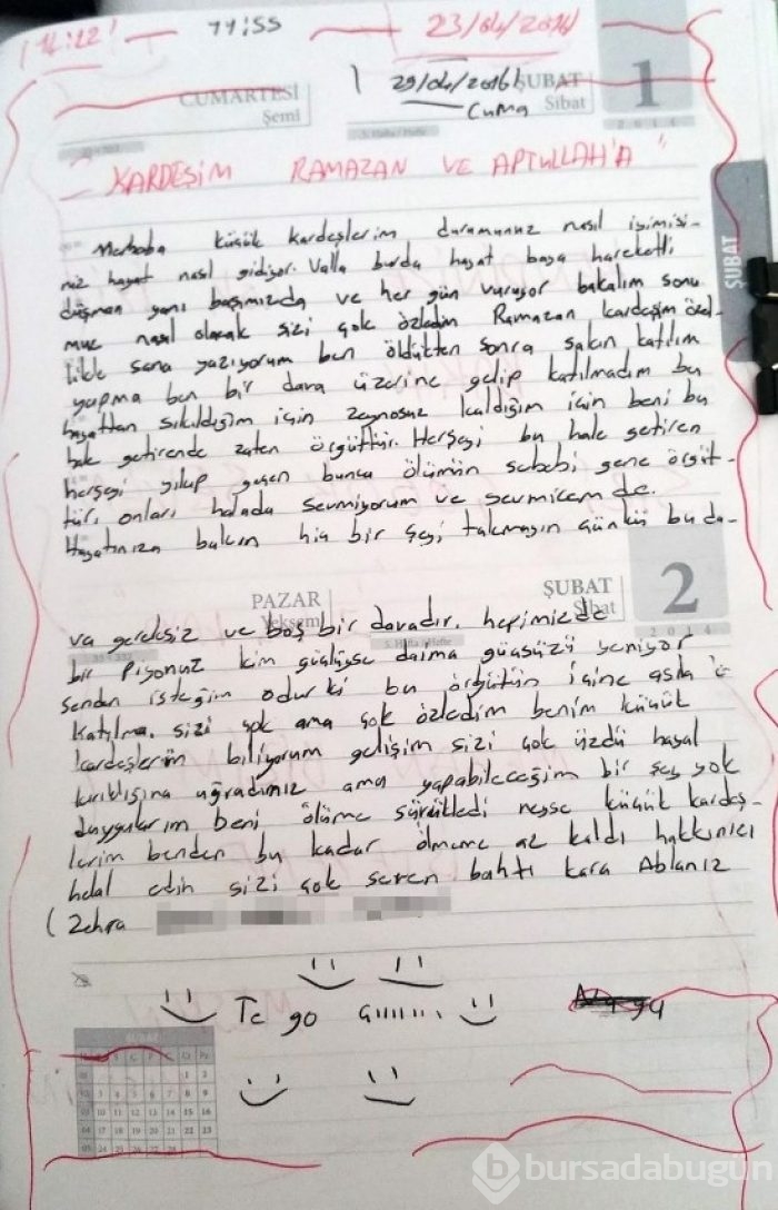 Kadın PKK'lının günlüğünde dikkat çeken itiraflar