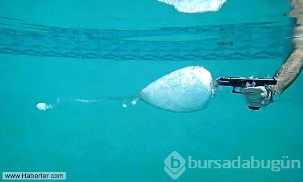 Suyun direnci mermiyi çiçeğe çevirdi!