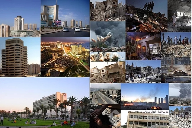 Ülkelerde çatışmaların neden olduğu 16 öncesi/sonrası görüntü