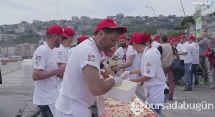 Dünyanın en uzun pizzası 1853 metre