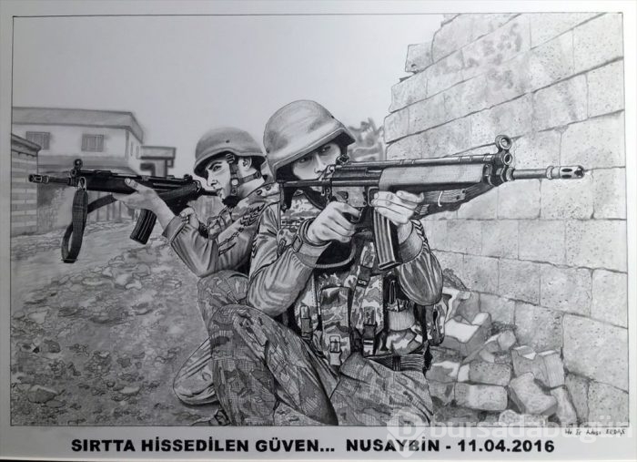 Mehmetçiğin gözüyle Mehmetçik sergisi