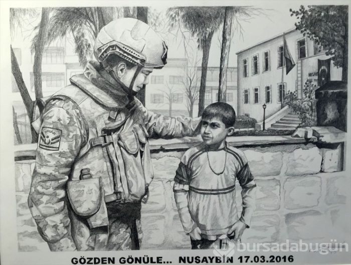 Mehmetçiğin gözüyle Mehmetçik sergisi