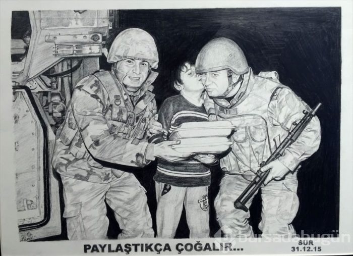 Mehmetçiğin gözüyle Mehmetçik sergisi