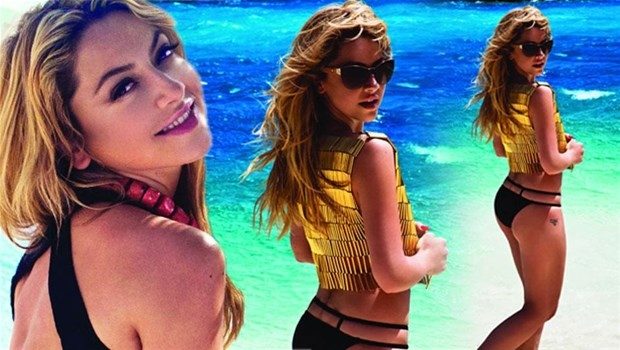 Hadise alev alev yaktı