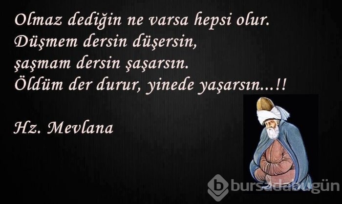 Resimli mevlana sözleri