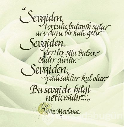 Resimli mevlana sözleri