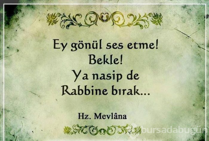 Resimli mevlana sözleri
