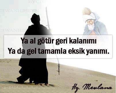 Resimli mevlana sözleri