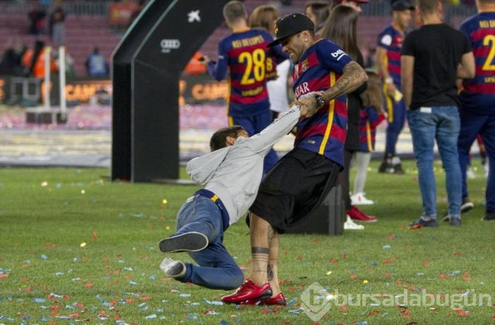 Barcelona, zaferlerini kutladı