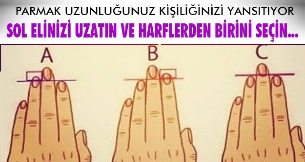 Parmaklarınız kişiliğinizi yansıtıyor