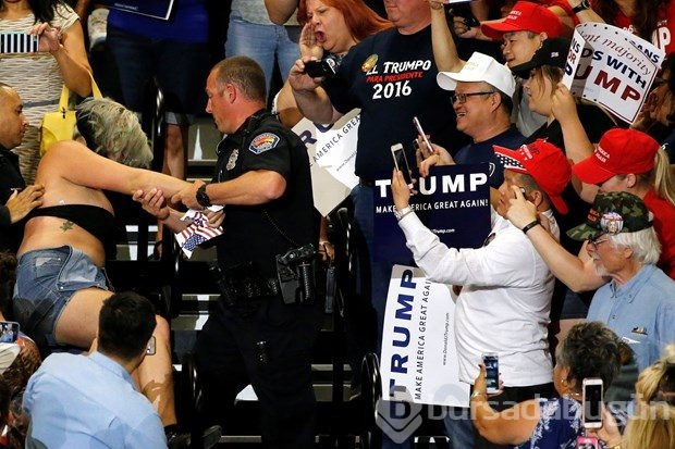 Trump'a protesto