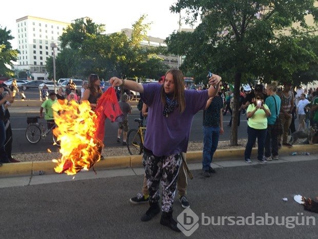 Trump'a protesto