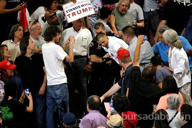 Trump'a protesto